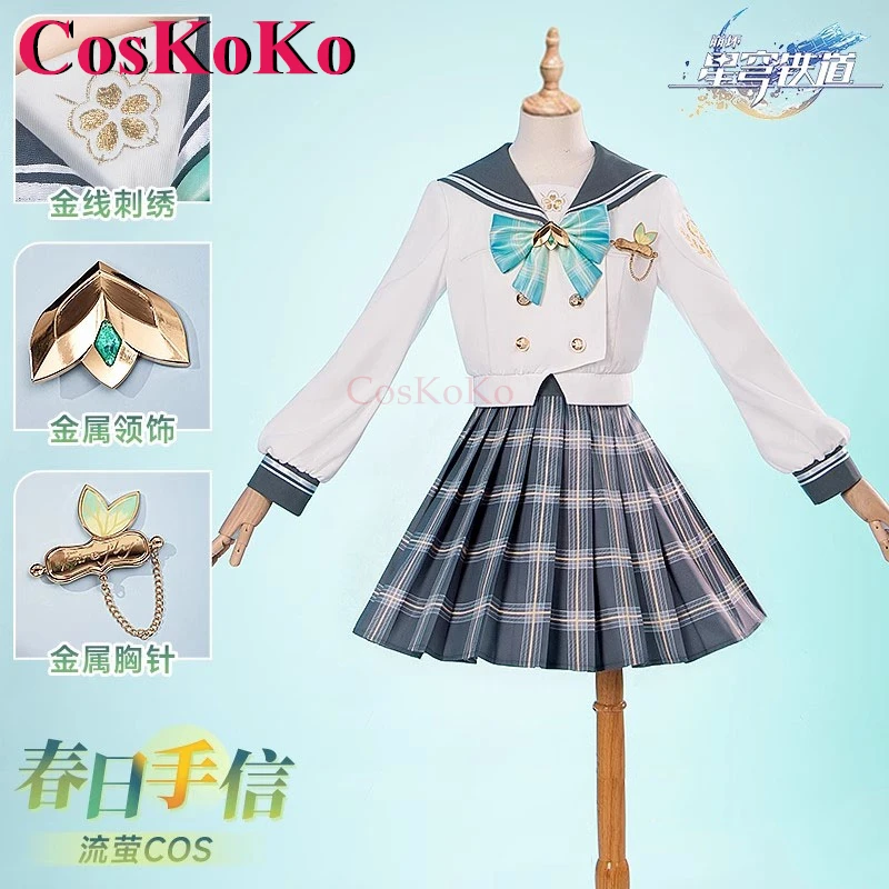 

CosKoKo Firefly Cosplay Costumes Game Honkai: Star Rail Spring Souvenirs Lovely JK Uniforms Halloween Party Role Play Clothing
