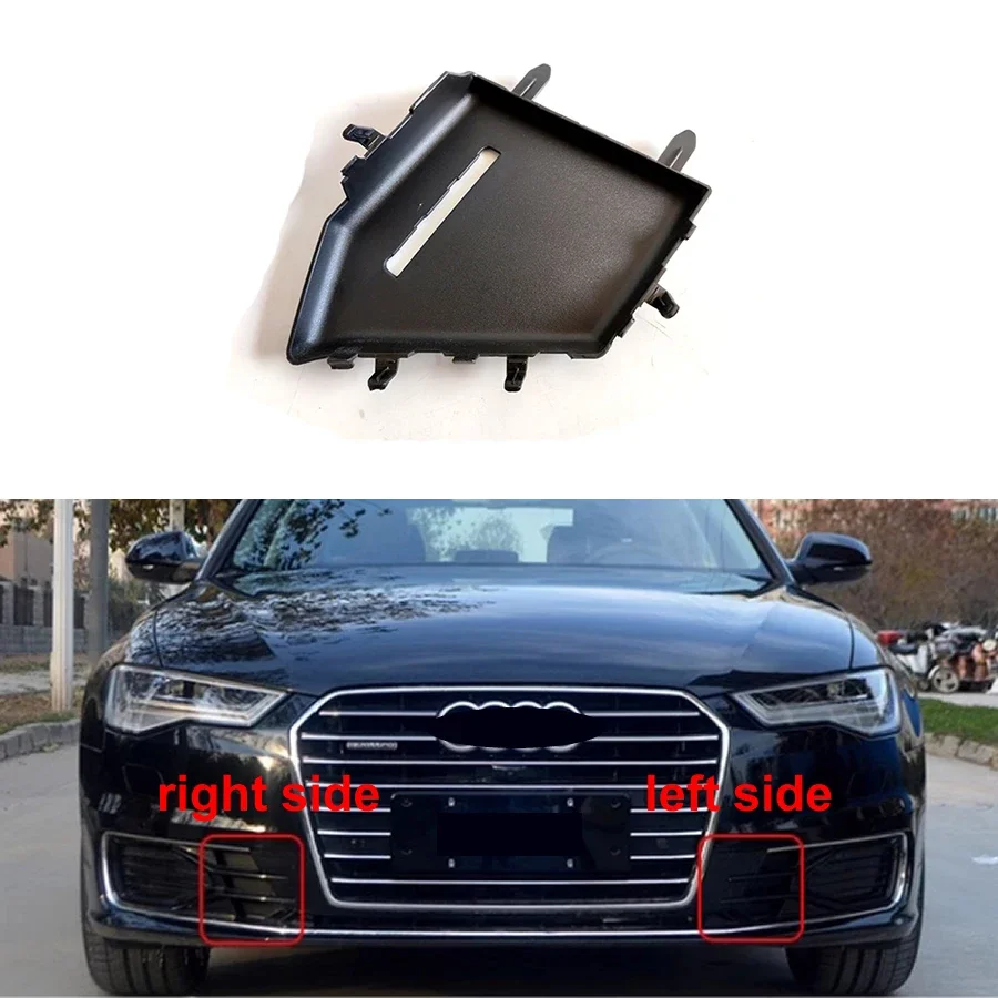 

For Audi A6 A6L C7 2016 2017 2018 Car Accessories Fog Lamp Frame Front Bumper Lower Interior Trims Panel