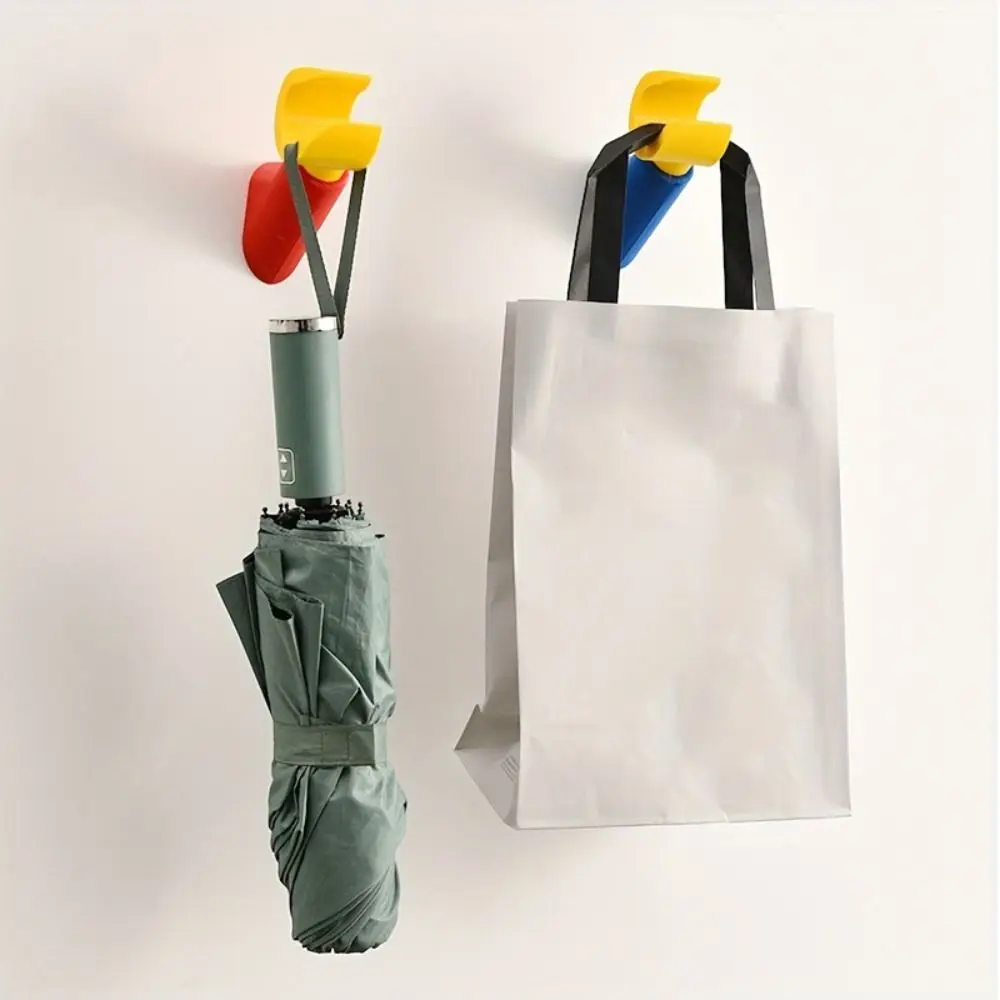 

Craft Wall Mounted Wall Hanging Hook Waterproof Punch-Free Storage Rack Creative Self Adhesive Decorative Hook Jewelry