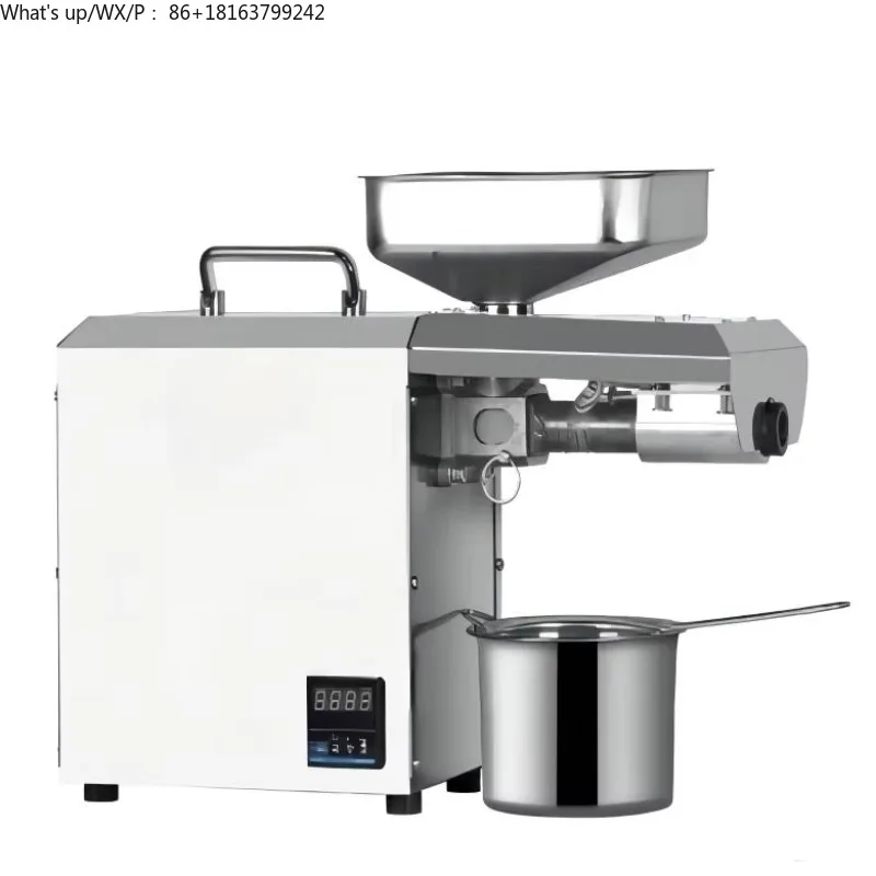 

Tabletop Commercial Electric Stainless Steel Oil Press Machine Peanut Essential Oil Making Processing Extracting Machine