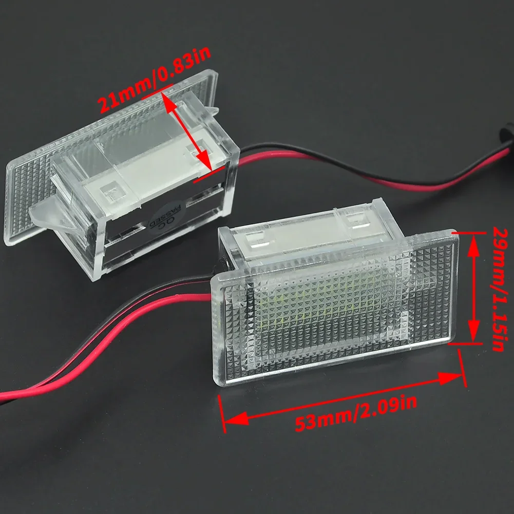WF-2Pcs LED Interior Boot Trunk Luggage Light For Ford Focus KA Mondeo Fiesta EcoSport B C Max Puma Fusion Galaxy Escort Transit