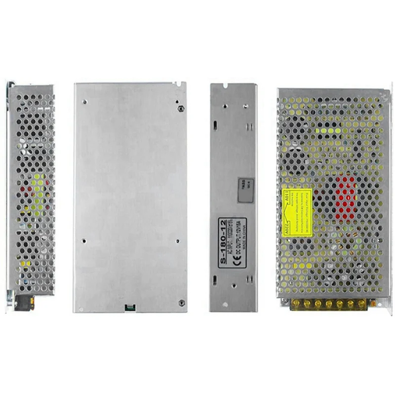 

Best-3X DC 12V 15A 180W Трансформаторный переключатель переменного тока 110V/220V в DC 12V 20Amp Импульсный адаптер преобразователя LED (15A)