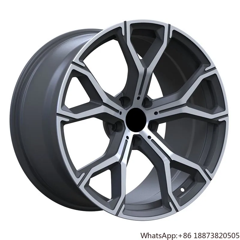 DIY High Quality Five Spokes 18 19 20 21 Inch Gun Grey Forged Alloy Wheel Rims For Bmw X5 X6 2021 New Model Rims