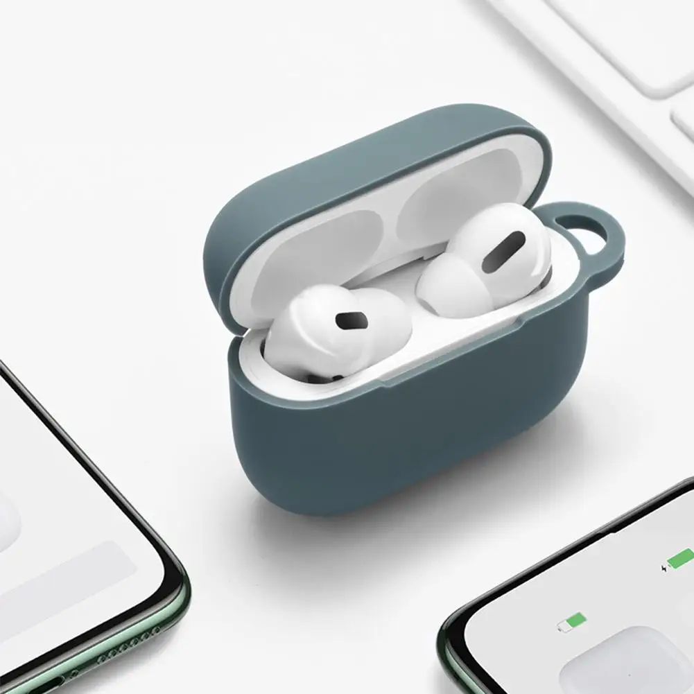 สําหรับ Apple Airpods 4 กันกระแทกหูฟังเคสซิลิโคนพร้อมพวงกุญแจหูฟังบลูทูธอุปกรณ์เสริม