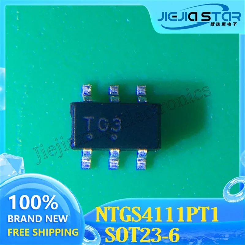 NTGS4111PT1G NTGS4111 marca de pieza TG * SOT23-6 P-Channel 30V 2.6A MOS tubo de efecto de campo nuevo IC Original en Stock electrónica