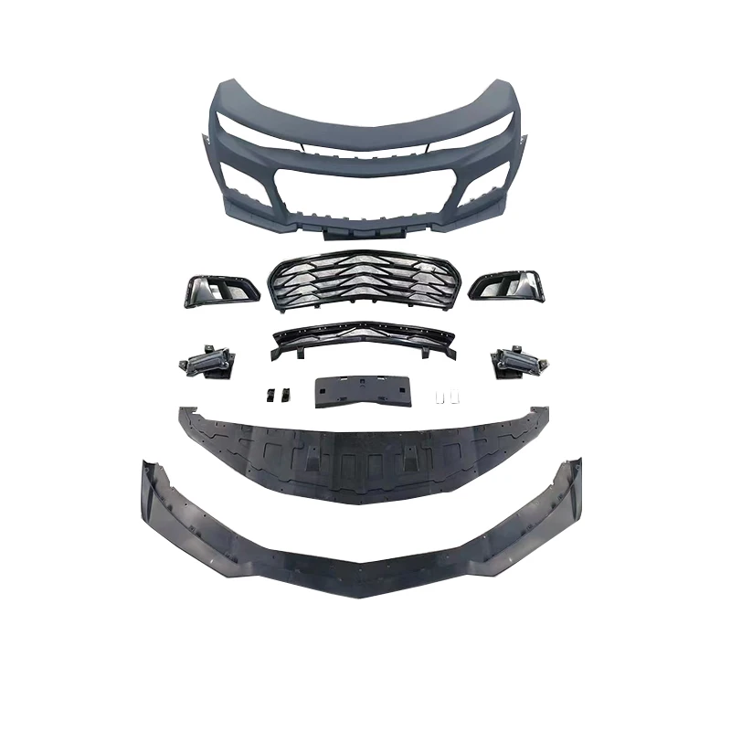 

High Quality Fiberglass ZL1 Body Kit Front Bumper Lip Grille Camaro 10-14 5th to 6th Generation ZL1 Assy Perfect Fitment