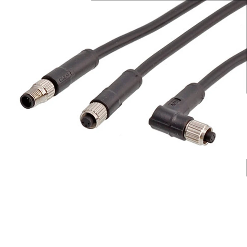 M5 3Pin 4Pin Waterproof IP67 Male Female  Mobile Aviation Plug With 1m Cable Screw Thread Locking Connector Cable Diameter 3.0mm