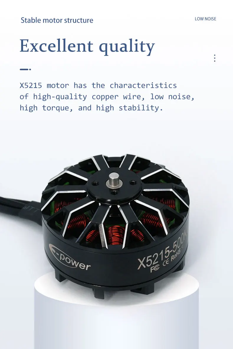4 Stück E-POWERRC 4S-8S X4215 400KV 650KV X5215 250KV 340KV 420KV 500KV Bürstenloser Motor für 15-16 Zoll FPV Freestyle RC-Drohnen – Detail 15