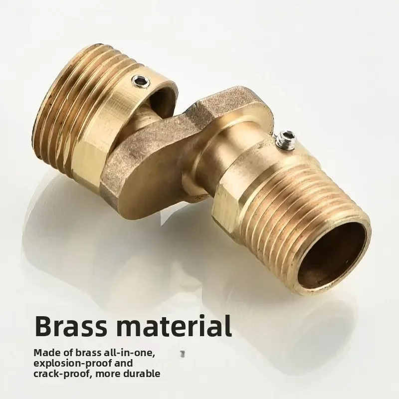 Shower Head with Adjustable Angle, Swivel Extension, and Curved Foot. Curved Corner Joint for Corner Connections.
