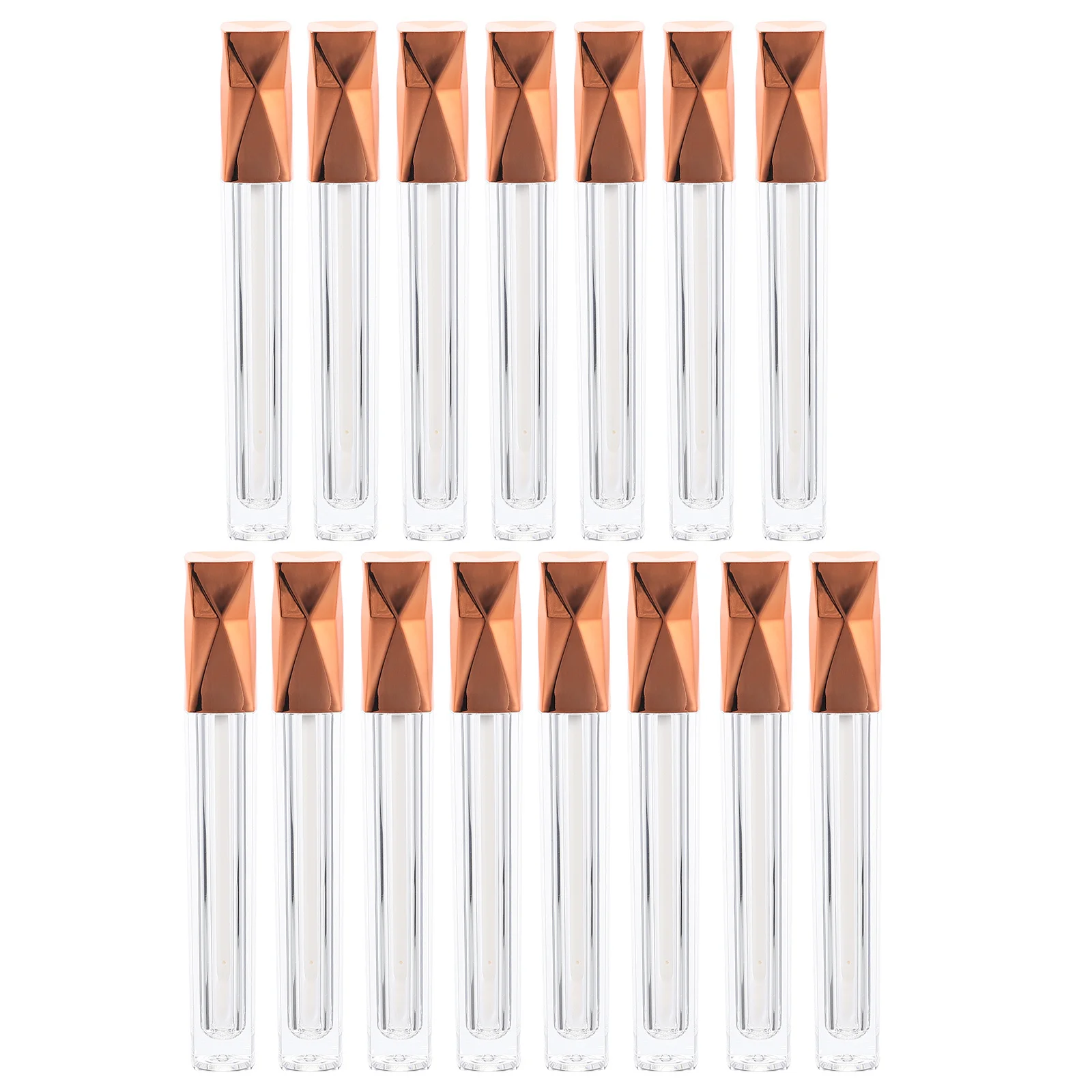 15 contenitori per lucidalabbra, tubi di plastica durevoli ricaricabili, bottiglie portatili per balsamo per labbra per bottiglie riutilizzabili fai da te