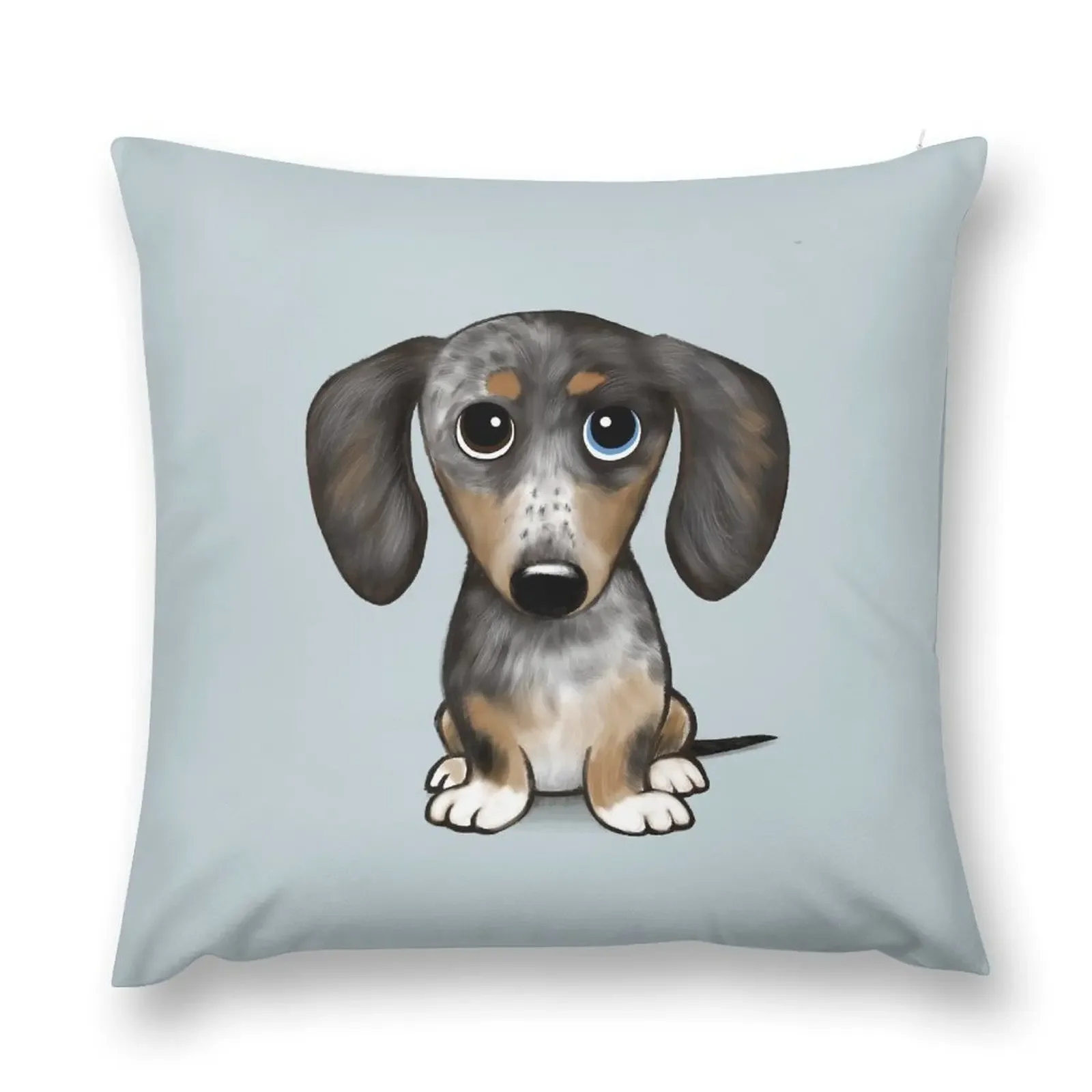 Merle Dapple Dachshund Cute Wiener Dog Throw Pillow Sofa Cushions Covers Rectangular Cushion Cover pillow