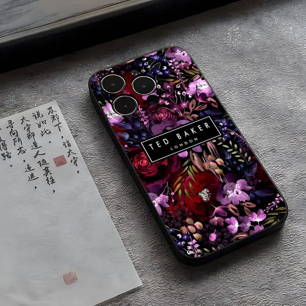 T-TedS Mode Blumen Design-Bakers Handyhülle für iPhone 15 Pro Max 17 14 11 16 13 12 Pro Xs Max Mini Xr X 7 8 Plus Shell Coque