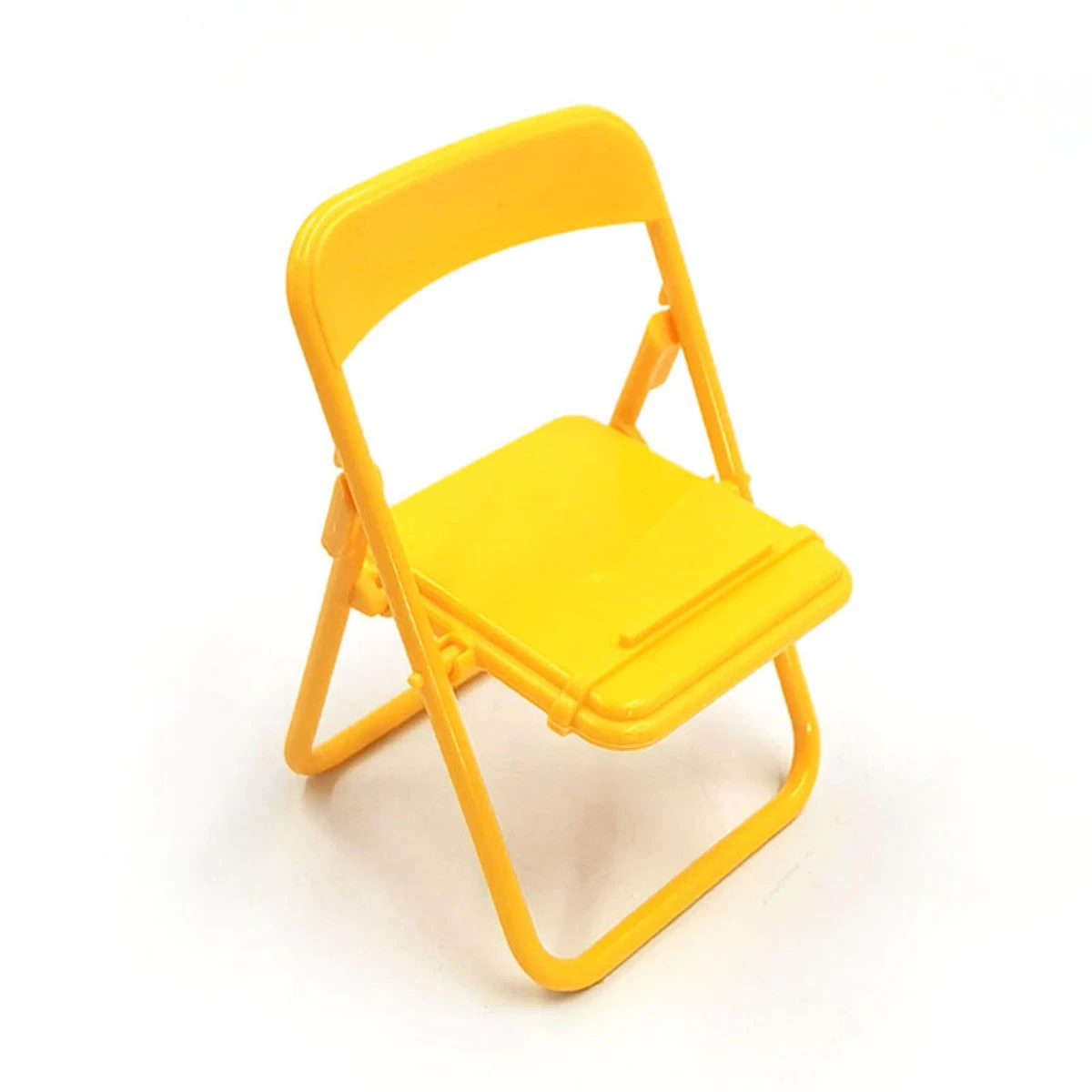 Folding Chair Desktop Phone Stand Macaron Colored Stool Stand Ornament Portable Lazy Person
