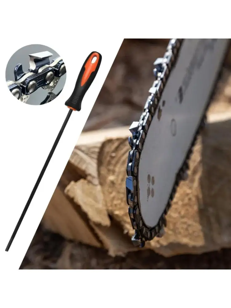 

Chainsaw Sharpening File Multiple Sizes 4pcs for Efficient Chain Grinding Tasks