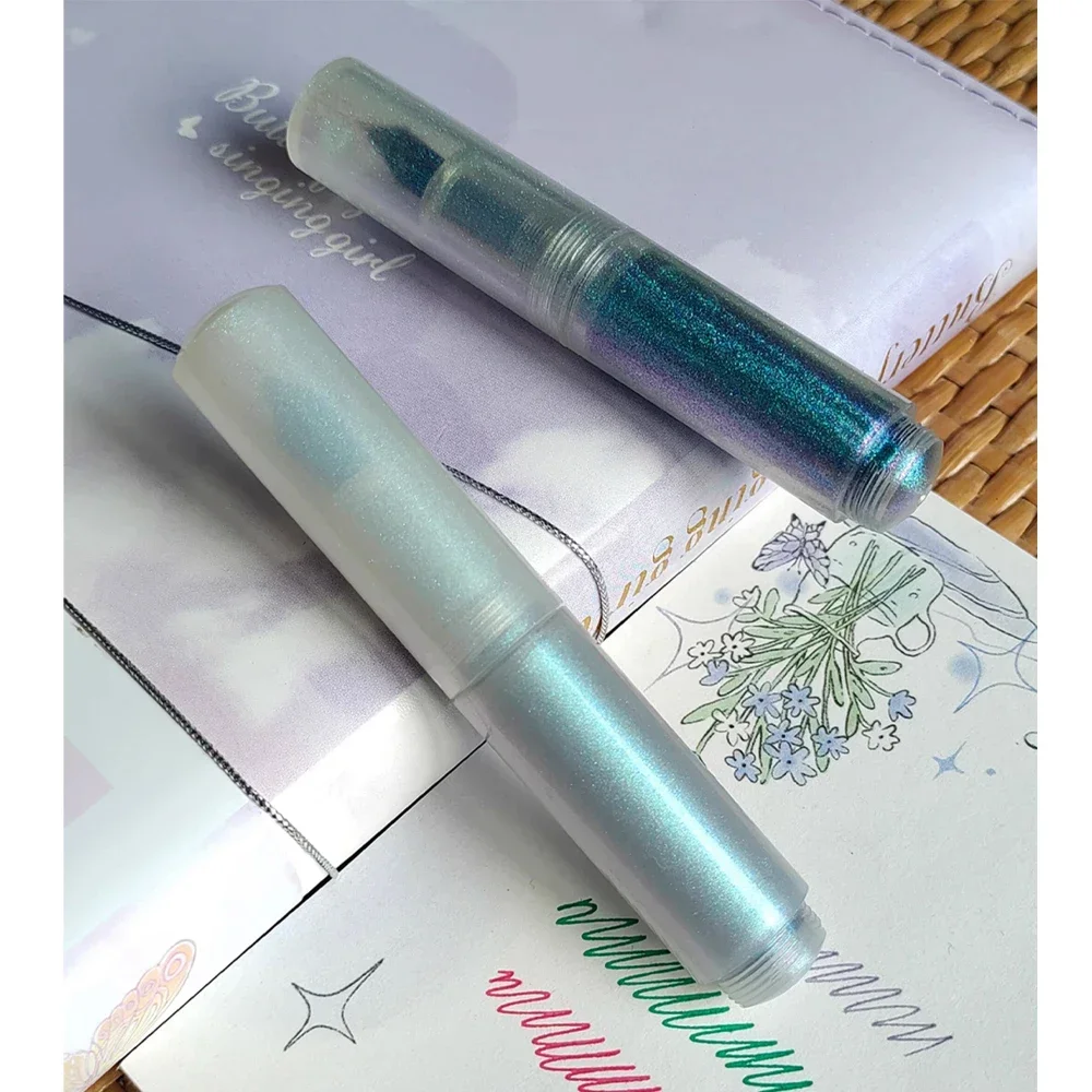 MAJOHN wancai Vulpen Semi Transparante Parel Serie Schattig Schrijven Mini Reizen Draagbare Pocket Pen Cadeau voor Vriend briefpapier