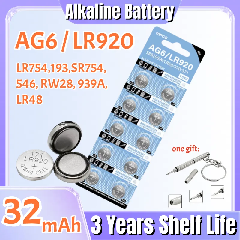 10-150Pcs AG6 LR920… - image