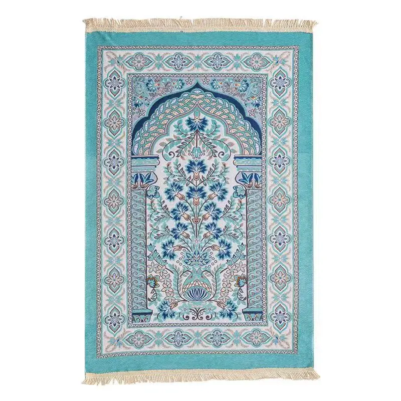 Allover Floral Pattern Chenille Floor Rug