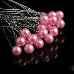 NEW 20PC Women Lady Bridal Wedding Prom Pink Blue Purple Pearls Hair Pins Clips Barrette Hairpins Hair Styling Tools Accessories