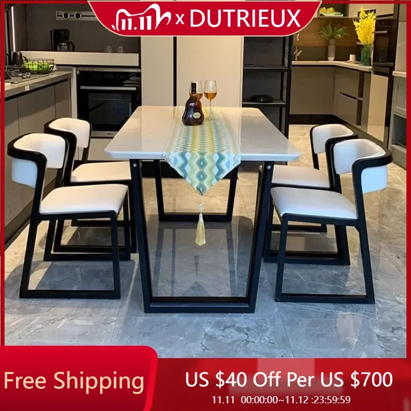 

Relaxing Design Dining Table Rectangle Modern Minimalist Coffee Dining Table Living Waterproof Mesa Comedor Kitchen Furniture