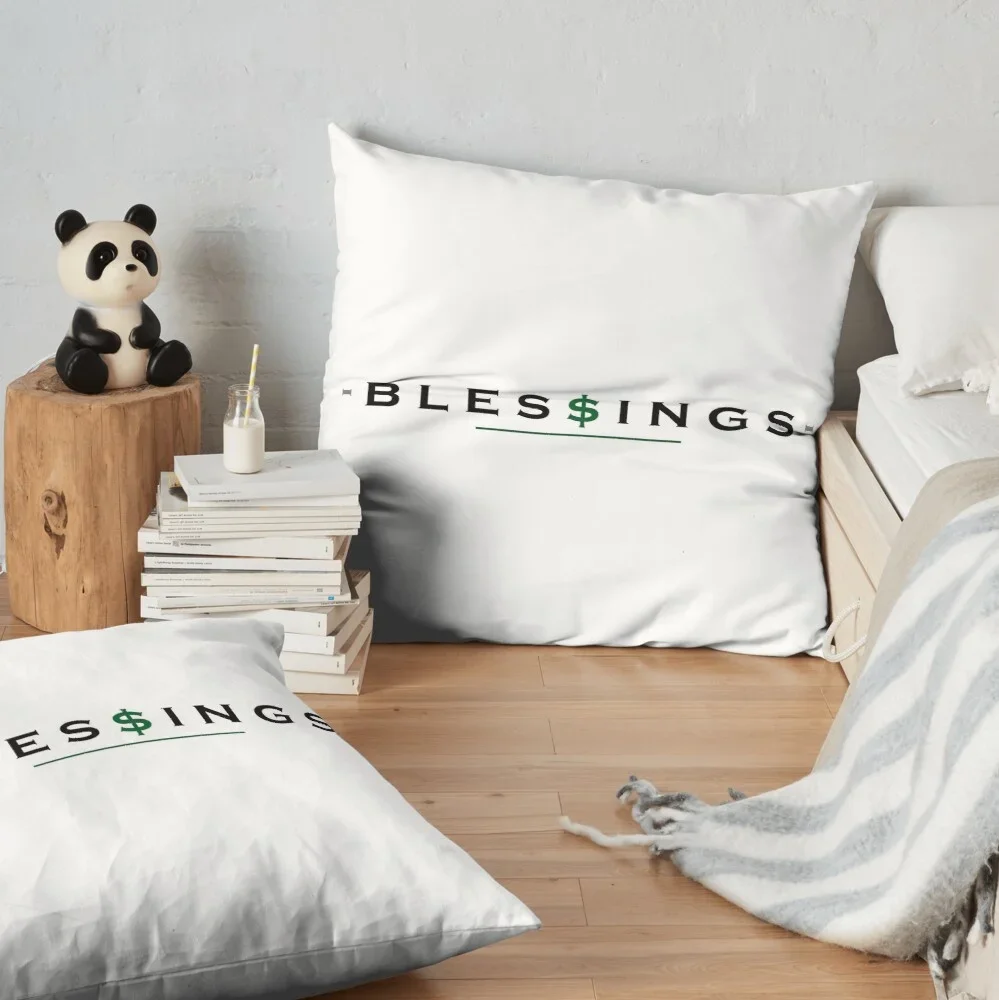 Blessings I Feel Blessed Big Sean $ I'm Way Up - ' Fresh ' Edition Pattern Pillow Case Fashion Square Cushion Sofa Home Decor