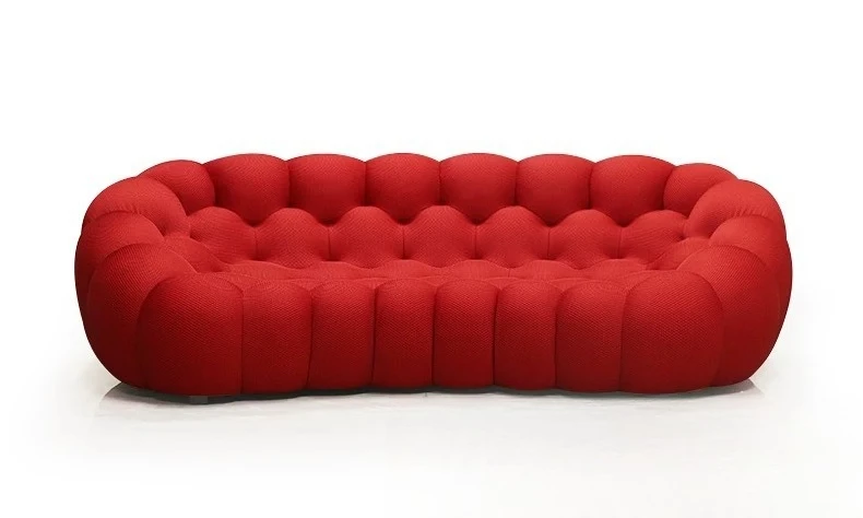 Italian light luxury, bubble curved special-shaped high-value sofa