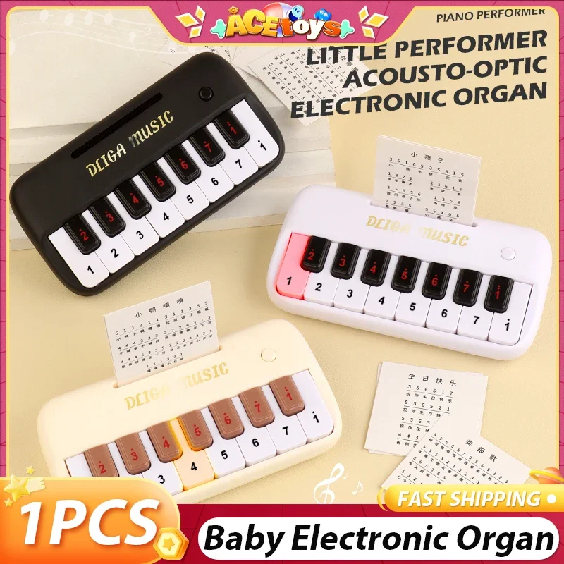 L'organo elettronico può riprodurre musica Mini tuta portatile multifunzione per strumento musicale giocattolo educativo precoce per principianti per bambini