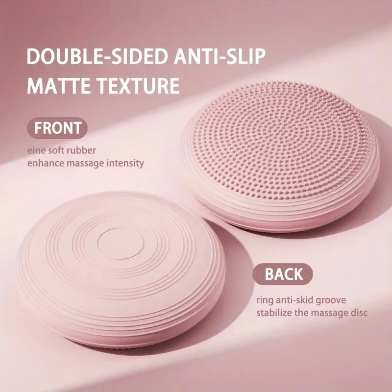 New Trendy PVC Yoga Balance Pad Inflatable Massage Cushion Thickened Explosion-Proof Balance Pad Sports Fitness Balance Trainer