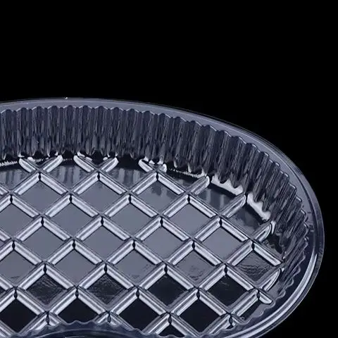 

20Pcs Disposable Medication Change Tray Dental Tray Curved Tray Waist-shaped Plastic Clear Sterile Medication Change Box