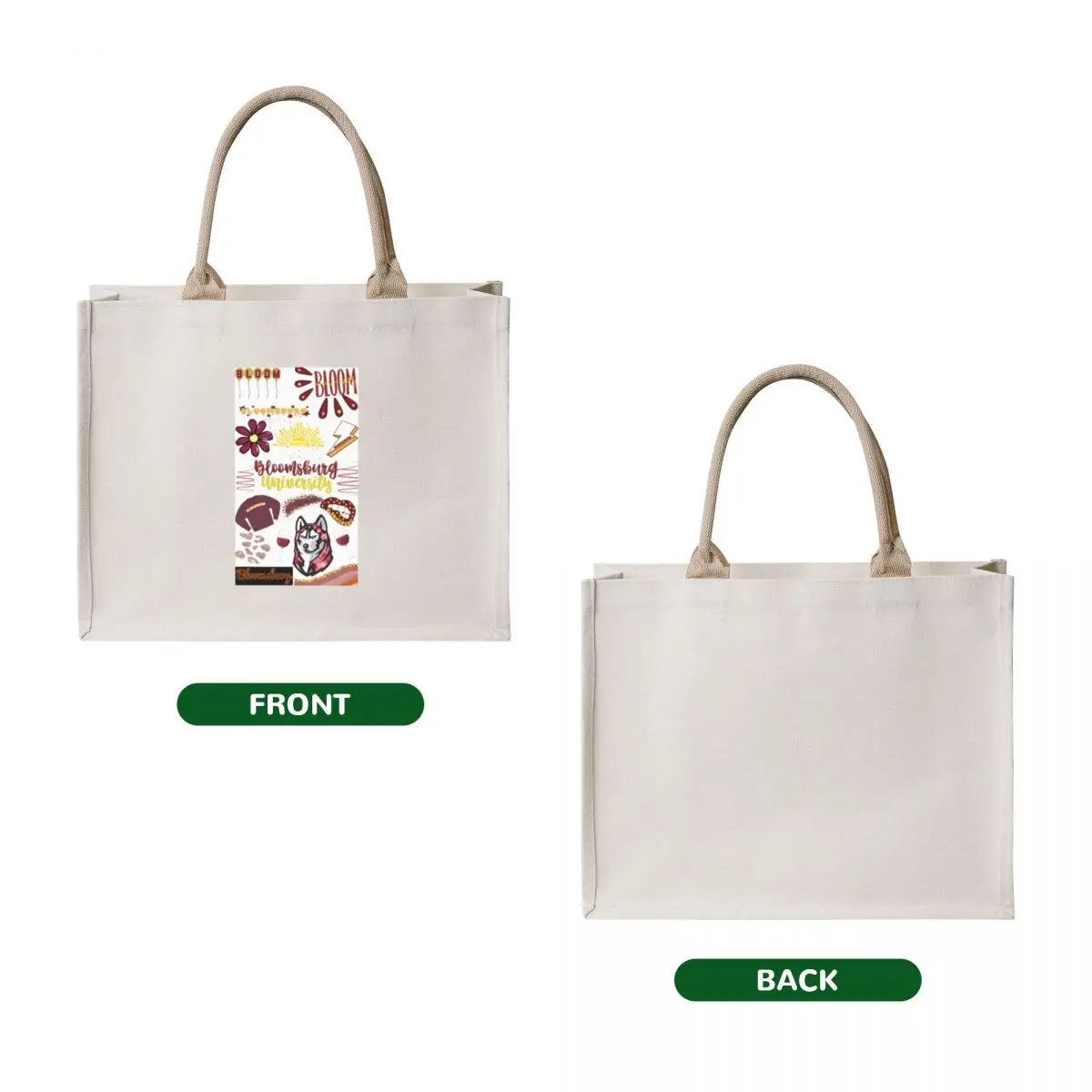 cute background for Bloomsburg Tote Bag woman shopping bag Canvas bag for women tote men