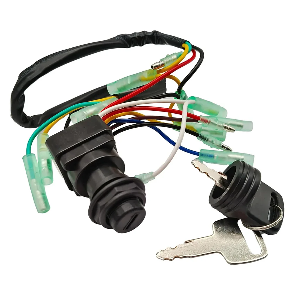 Ignition Main Key Switch Set For Outboard Motors Designed To Meet OE 703-82510-43-00 Electrical Load And Duty Cycle