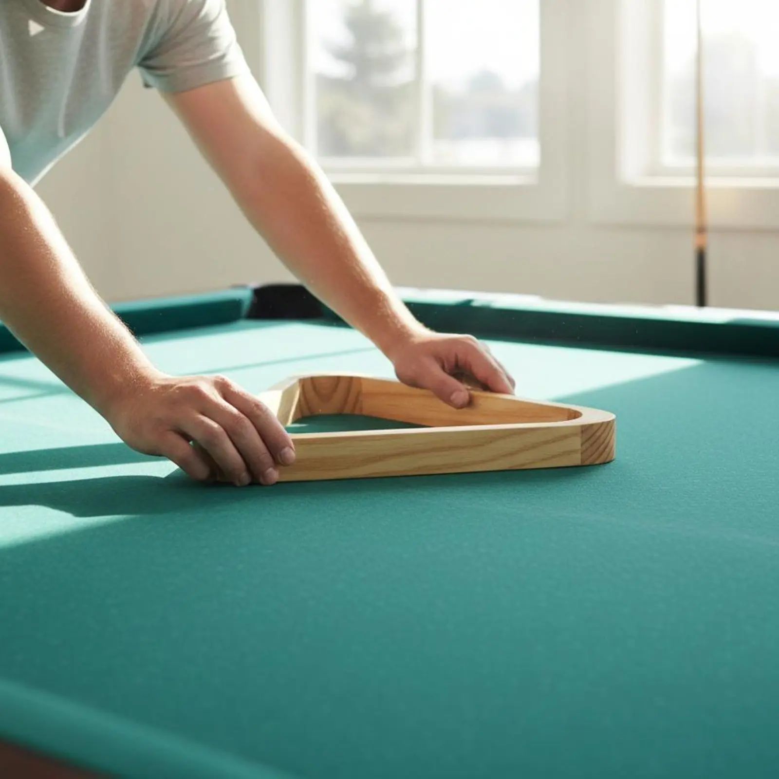 

Деревянная треугольная стойка для бильярда на 6 шаров: прочная, долговечная, с вневременным дизайном