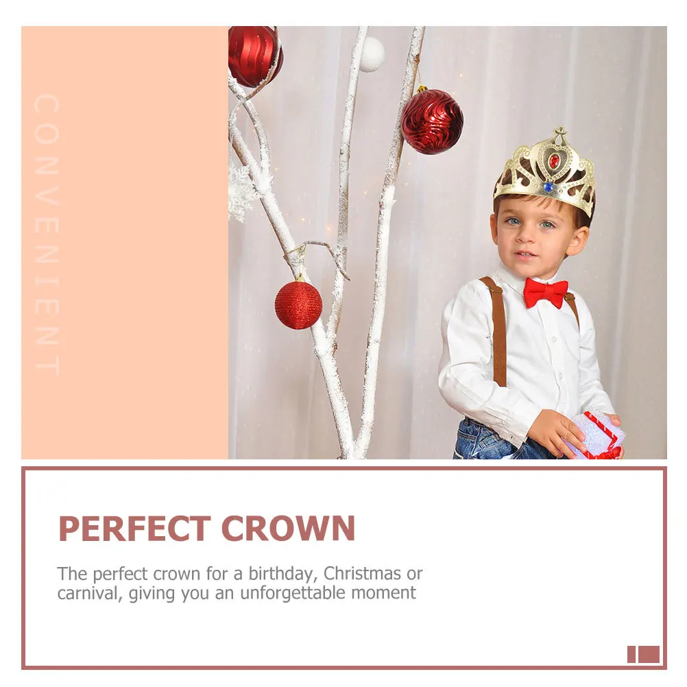 

6 Pcs 's Tiara Birthday Crown Headbands Party Decorations Accessory Pink for Hats Favors Christmas