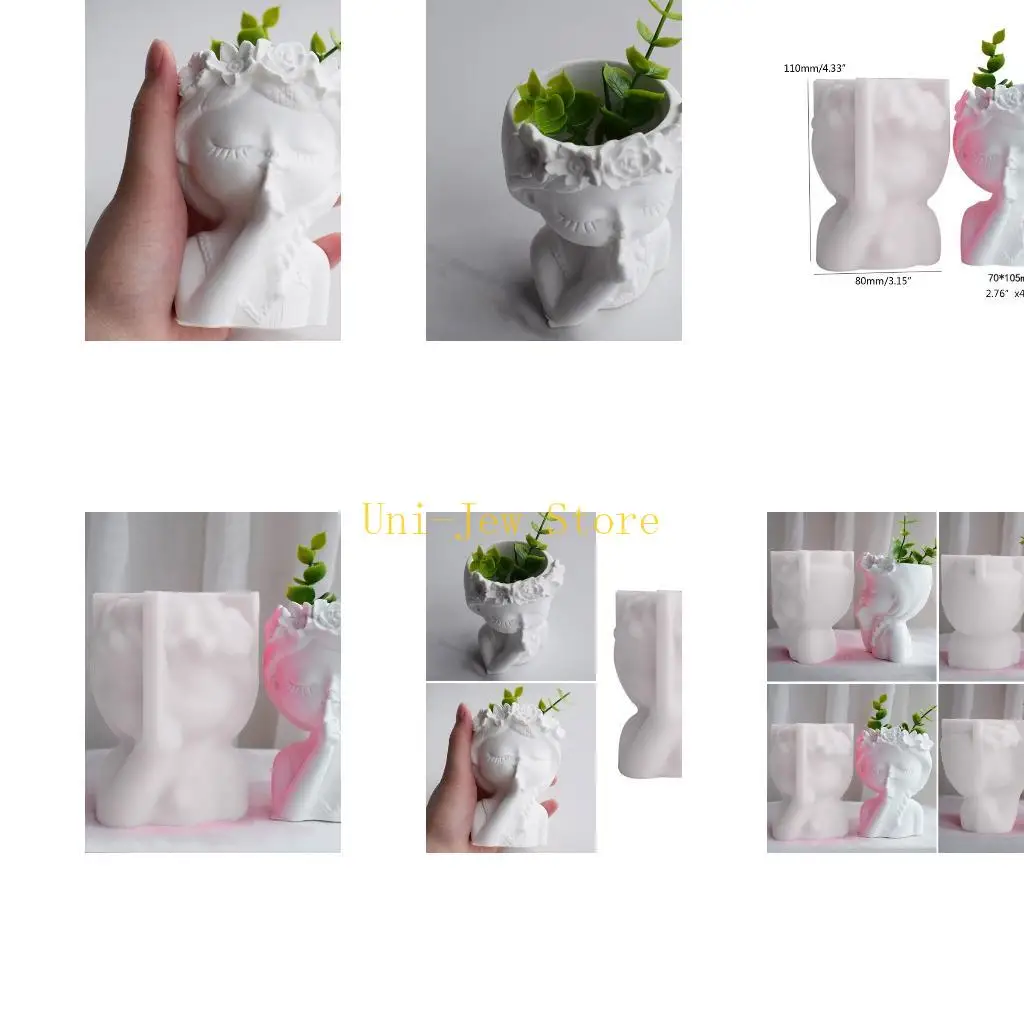 

40 ГБ форма для горшка для растений «сделай сам», ручная работа, цветочный горшок, форма для эпоксидной смолы, украшение сада