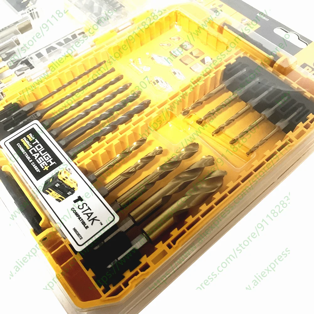 DEWALT DWACS65 MASONRY CONCRETE DRILL METALDERILL BIT 65PCS bit head box bit head support combination TASTK set