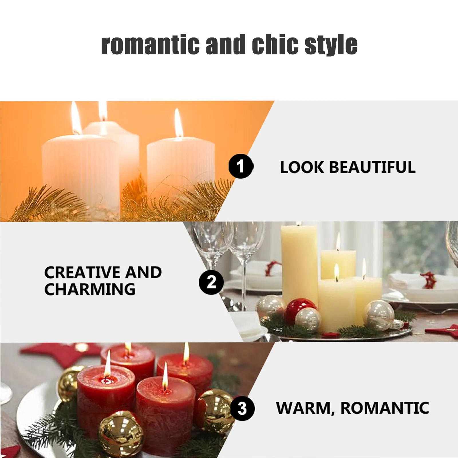 

4Pcs Ceramic Craft Aroma Burner Holder Elegant Candlestick for Home Decoration Warm Romantic Lighting Bedroom Living Room