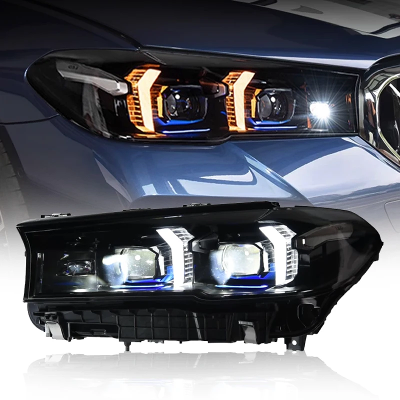 SXLL para G30 G38 faro de diodo emisor de luz 2018-2023 faro 525i 530i M5 DRL señal de giro Luz De Carretera proyector de Ojo de Ángel L