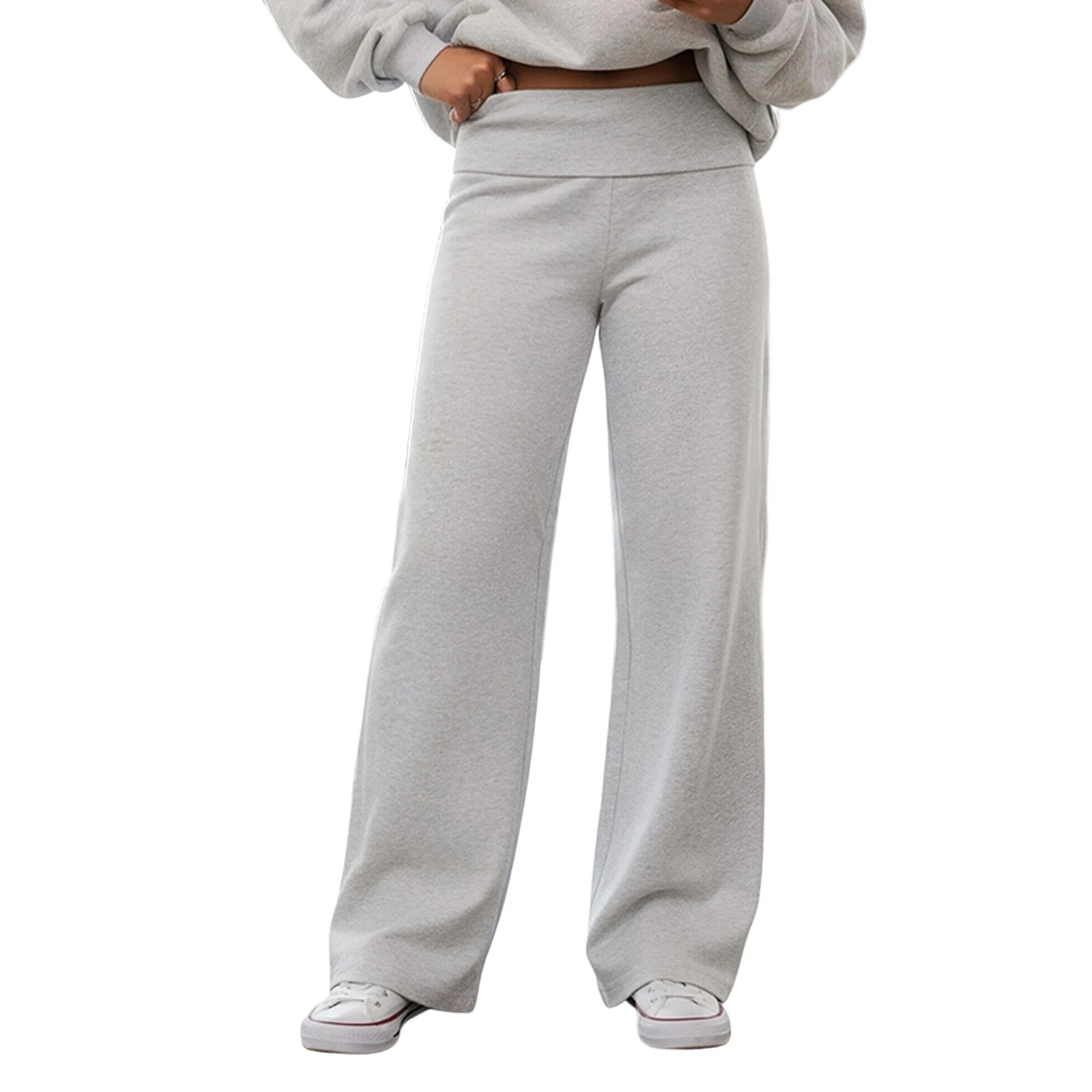 

Женские спортивные брюки с низкой эластичной талией, однотонные, повседневные, широкие, для отдыха