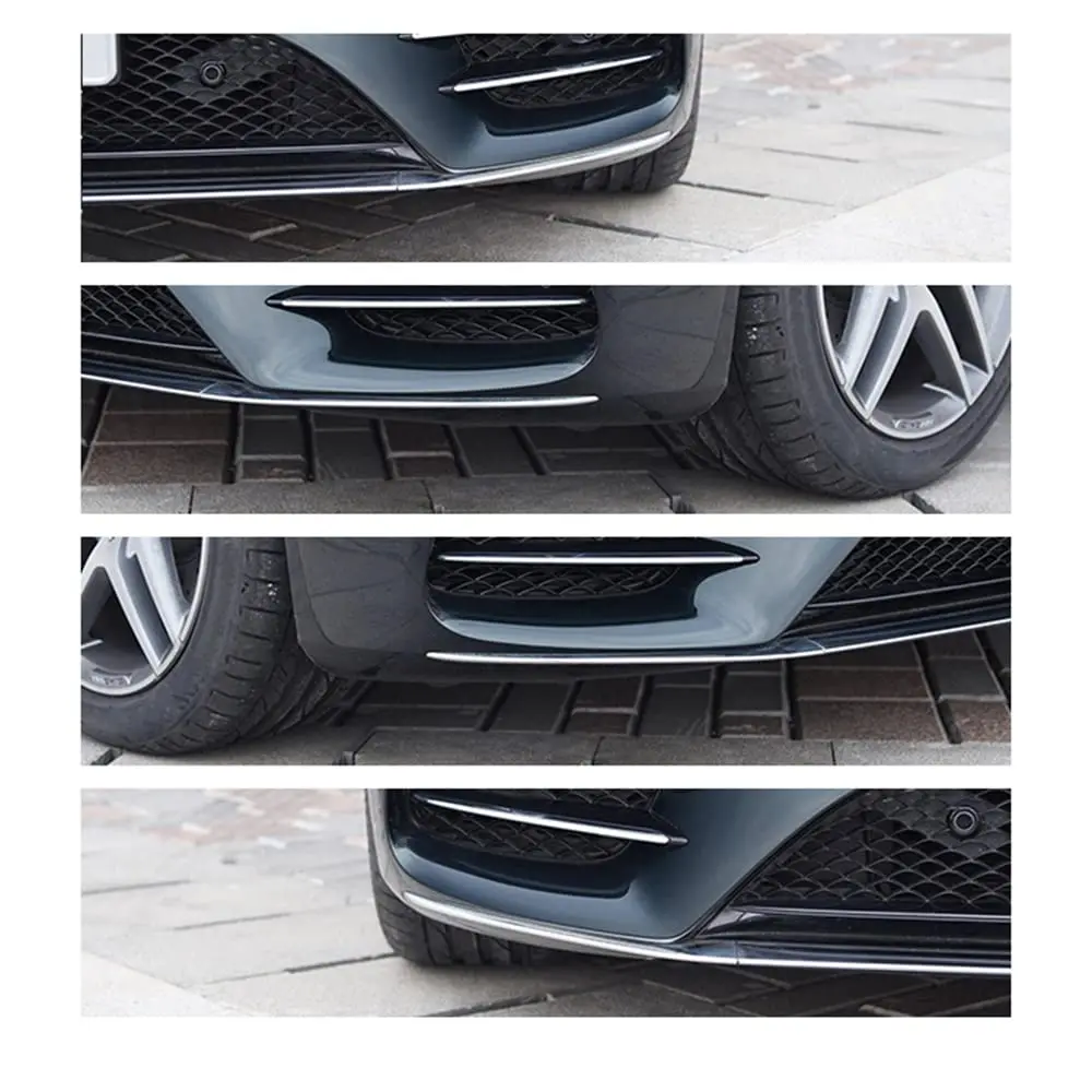 Left Front Bumper Lip Chrome Trim Molding For 18-20 Mercedes-Benz W222 S450 S560