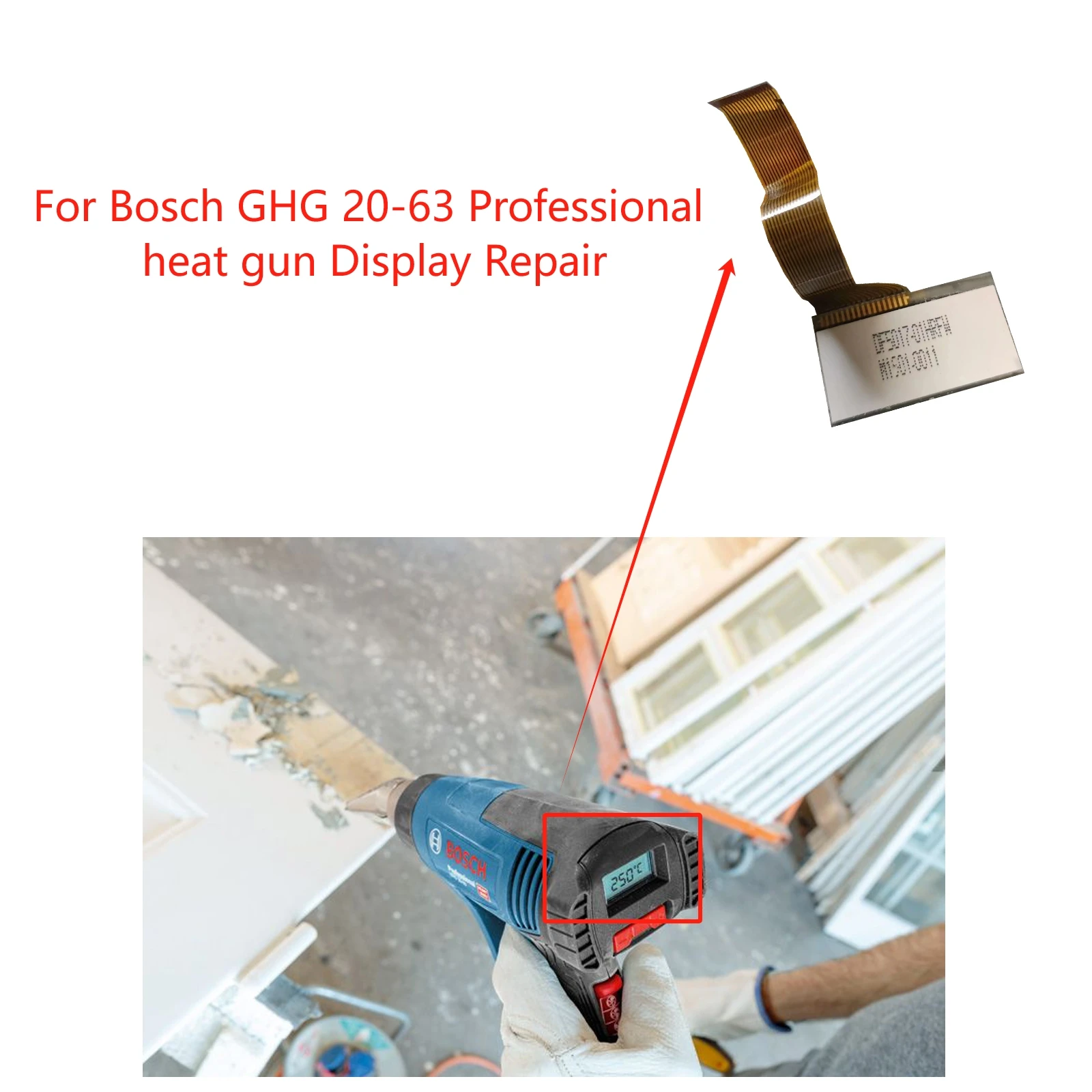New Original LCD Screen for Bosch GHG 20-63 Professional heat gun display Repair