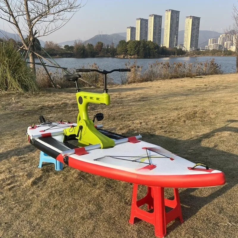 Water bicycle, human power system, single bicycle without power supply, double self-propelled