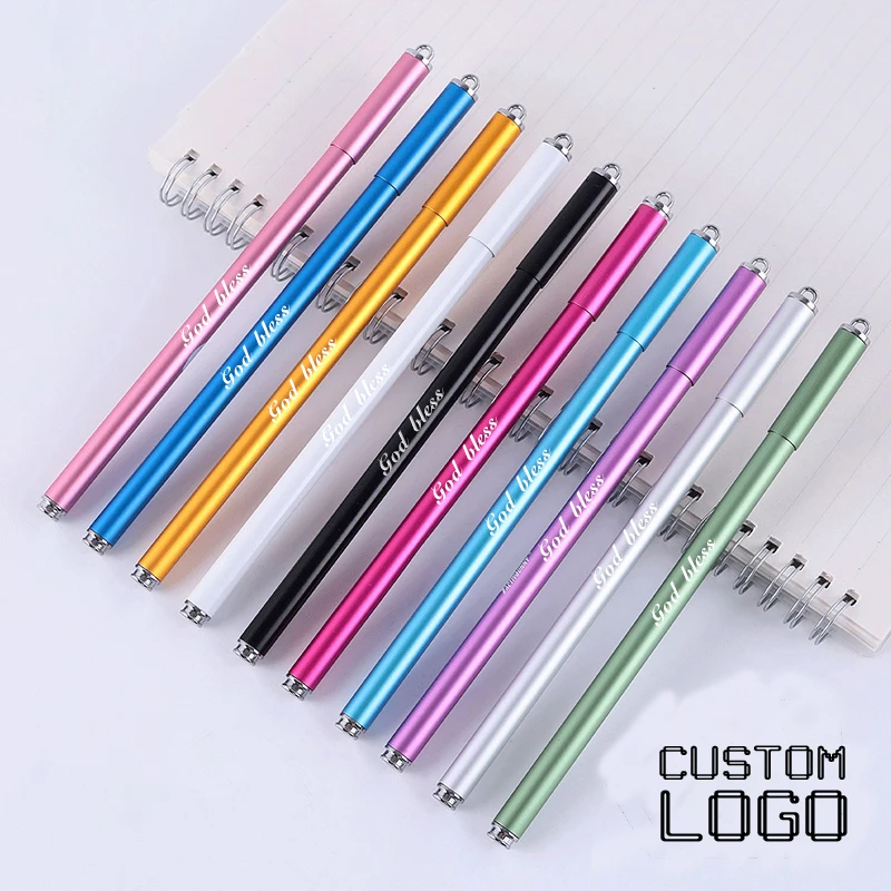 

Laser Customized Metal Multicolor Frosted Ball Point Pen Gift Advertising Signature Pen Business School Office Stationery Pen