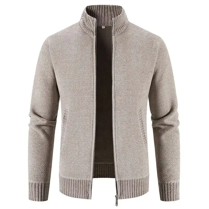 

Warm Knitted Men's Cardigan New Autumn Winter Sweaters e Men's Ne Ciwalk Coolmax Fiber Nondeformable Nine Sve
