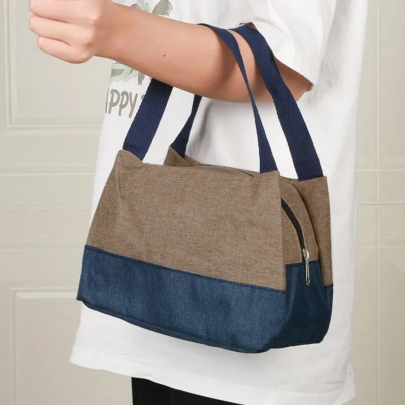 

Bento Bag Large-capacity Portable Insulated Lunch Box Bag Office Worker Lunch Box Bag, Student Hand Carrying Bento Bag