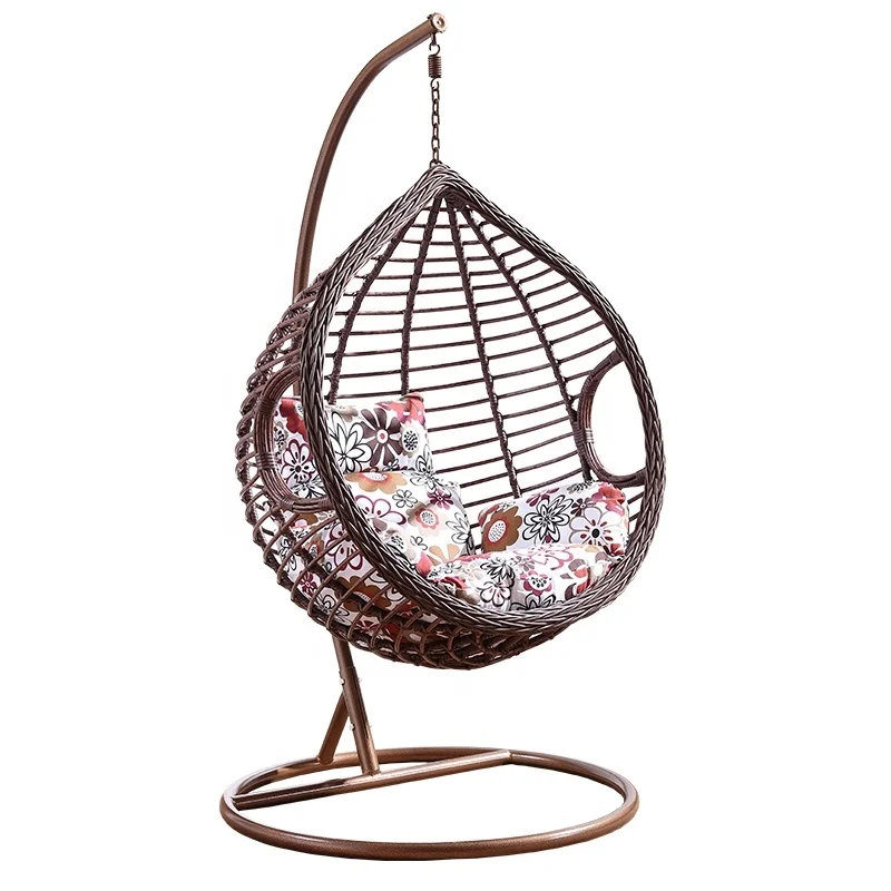 Water Drop Outdoor Furniture Indoor Wicker Rattan Garden Patio Hanging Egg Swing Chair