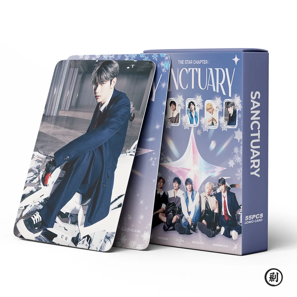 55 szt. Idol Boy Group Nowy Album TOMORROW Lomo Cards HUENINGKAI TAEHYUN BEOMGYU SOOBIN YEONJUN HD Drukowane Fotokarty Prezent dla Fanów