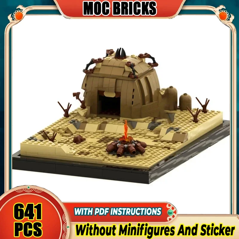 

Модель звездных фильмов Moc, строительные кирпичи, клон, человеческая штурмовая деревня, технология, модульные блоки, подарок, рождественские игрушки, наборы «сделай сам», сборка