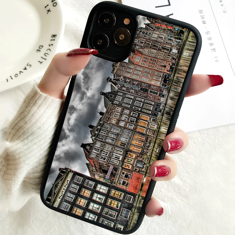 5 5S SE 2020 Phone Cover Case for iPhone 6 6S 7 8 PLUS X XS XR 11 12 13 MINI 14 PRO MAX Rubber Silicone  Amsterdam Holland