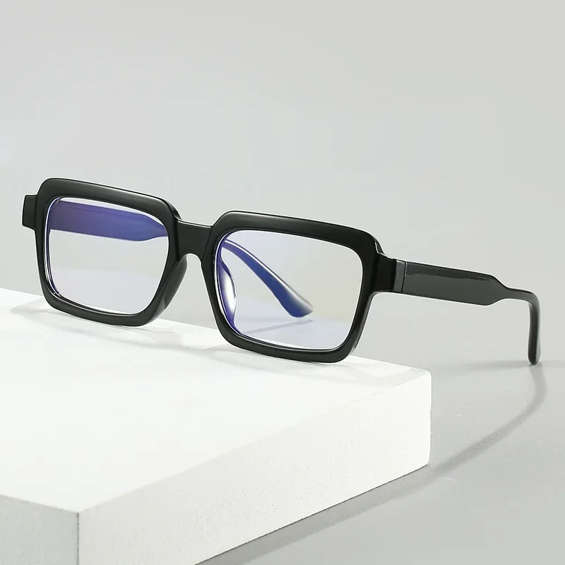 Full Frame Square Frame Anti-blue Light Glasses Fashion Personality Transparent Comfortable Frame TR Material