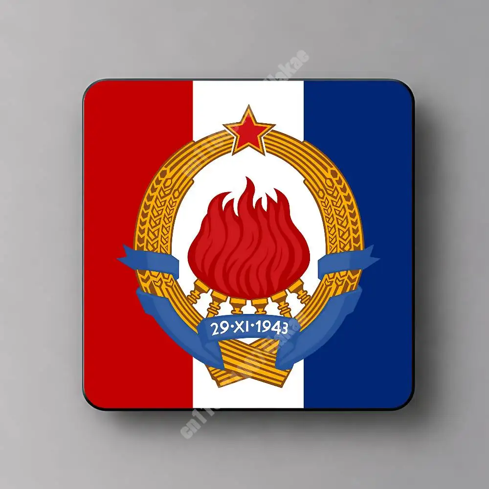 SFR Yugoslavia Jugoslavija Red Star Magnetic Sticker Reusable Fridge Decal for Metal Surfaces Magnet Marker
