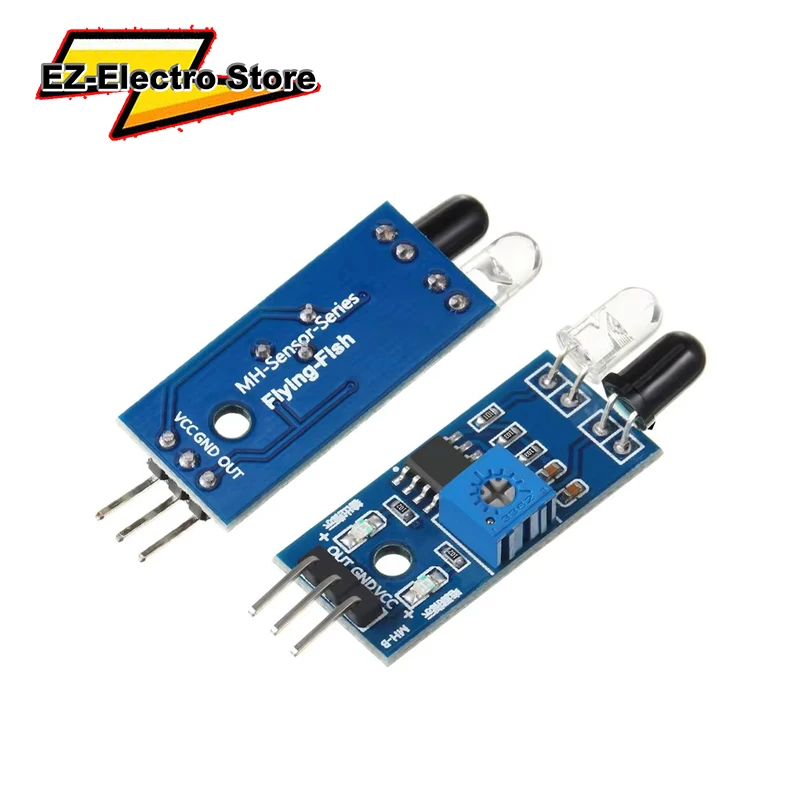 Infrared obstacle avoidance sensor module suit for DIY smart car robot new shock sensor module three-wire reflectiv